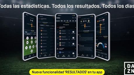 DAZN lanza 'Resultados', el nuevo y potente motor de estadísticas de fútbol