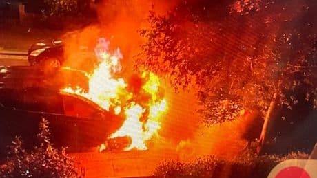 First pictures of car exploding near Keir Starmer’s house in ‘arson attack’