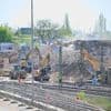 Beton am Boden: Ringbahnbrücke weitgehend abgerissen