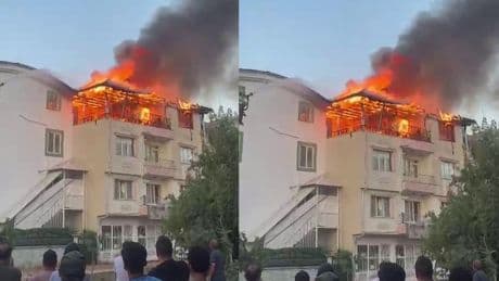 Mangal ateşinden çıkan yangın, evi küle çevirdi