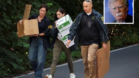 DOJ reveals items taken from John Bolton’s house during FBI raid including folders labeled ‘Trump I-IV’