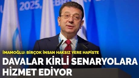 İmamoğlu: Bu davalar adalet için değil, kirli hesaplar için açıldı