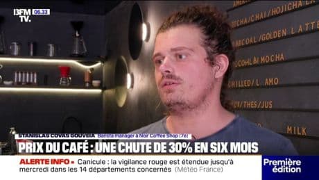 Prix du café: une chute de 30% en six mois