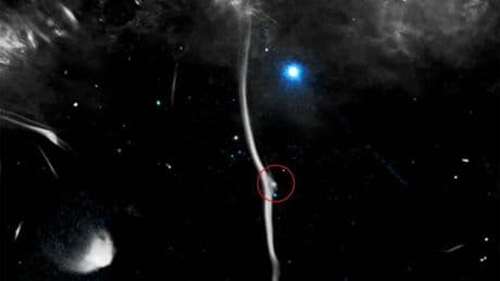 Captan una extraña señal procedente de una fractura en una de las estructuras de la galaxia