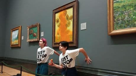 El activismo climático más radical: se disuelve el grupo que vandalizó Los Girasoles de Van Gogh