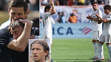 Luka Modric bids emotional farewell to Real Madrid after playing his final game for the club - bringing an end to his 13-year stay as he joins AC Milan
