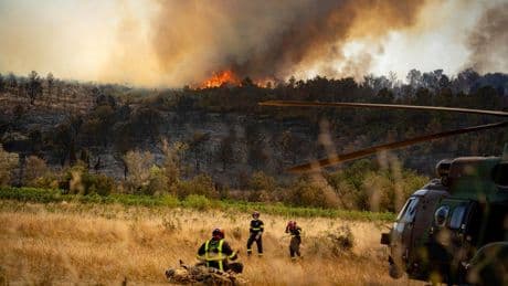 Temperatures threaten to reignite blaze after France’s largest wildfire in decades