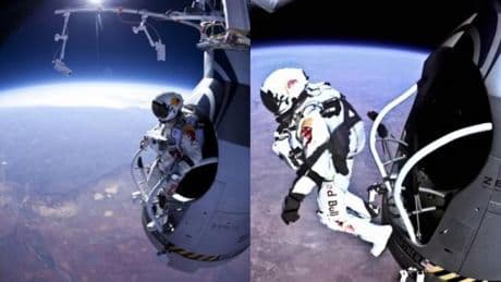 Así fue el salto de Felix Baumgartner en 2012: casi 39 kilómetros en caída libre