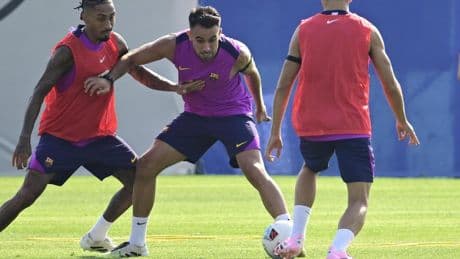Flick perfila el once del estreno en Palma en el último entrenamiento