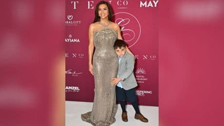 In der Schweiz: Glamour-Auftritt von Eva Longoria und Sohn