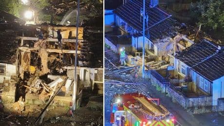 House destroyed after ‘gas explosion’ tears through it in Bradford street