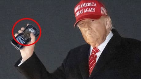 Foto aus 2020: Internet amüsiert sich über Trumps Handy-Sperrbildschirm