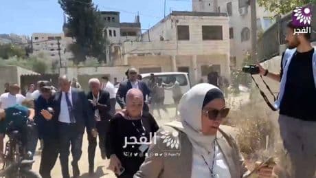 Fuerzas israelíes disparan contra una delegación de diplomáticos europeos y de otros países en Cisjordania