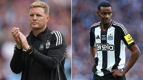 Eddie Howe gives update on Alexander Isak's future amid Liverpool transfer saga - as Newcastle boss breaks silence on fan chants calling striker a 'greedy b*****d'