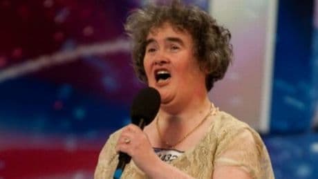 Susan Boyle shows off bold new look as she hangs out with pop stars after Oasis shoutout