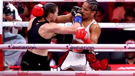 Katie Taylor beats Amanda Serrano for THIRD time but trilogy fight disappoints
