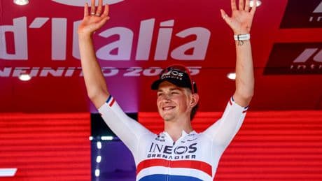 Josh Tarling claims statement win in Giro d’Italia stage two time-trial