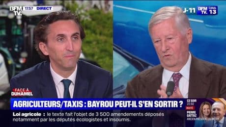 Face à Duhamel : Julien Aubert - Agriculteurs/Taxis, François Bayrou peut-il s'en sortir ? - 26/05