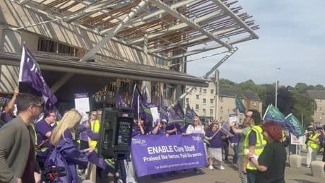 Unions demand immediate action from Scottish Government over care worker pay row
