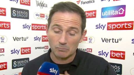 Emotional Frank Lampard struggles through Sky Sports interview after Coventry’s gut-wrenching play-off defeat