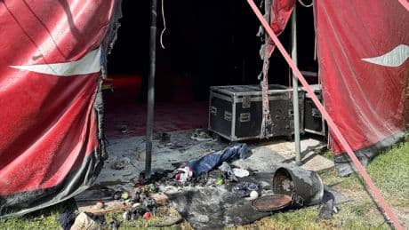 In Aldenhoven (NRW) - 17 Kinder bei Feuer in Zirkuszelt verletzt