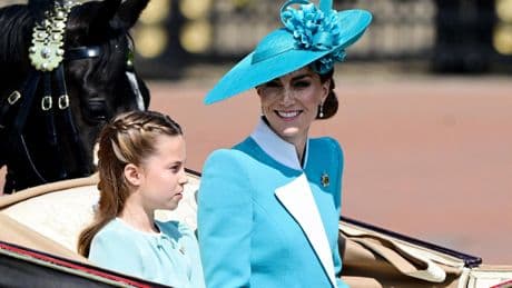 Kate Middleton y su hija Charlotte se visten a juego, con guiño a Lady Di: la imagen más bonita del Trooping the Colour