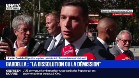 Vote de confiance du 8 septembre: "C'est un suicide politique", estime Jordan Bardella