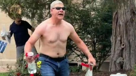 Man charged with murder after petrol bomb and 'flamethrower' attack at US rally for Israeli hostages