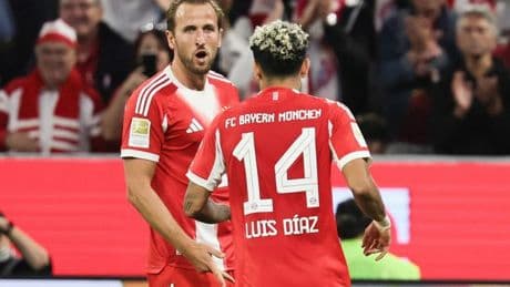 El Bayern se da un homenaje ante el Leipzig con triplete de Kane, doblete de Olise y gol de Luis Díaz