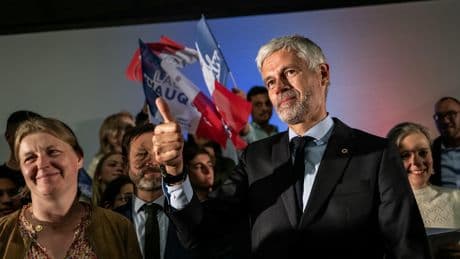 Présidence des Républicains : Laurent Wauquiez prône sa «parole libre» lors d’un ultime meeting «à la maison»