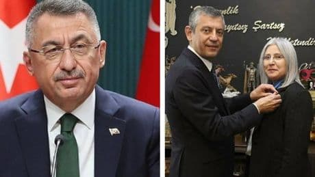 Fuat Oktay’ın eski eşi Bedriye Şahinbaş, CHP'ye katıldı: Rozetini Özgür Özel taktı