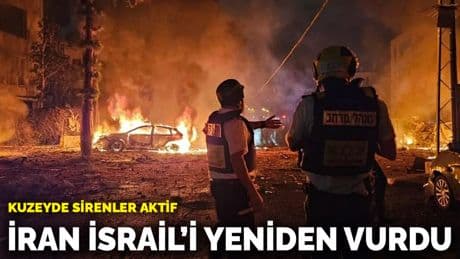 İran İsrail’i yeniden vurdu: Kuzeyde sirenler aktif