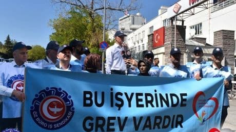 Öz Büro İş Sendikası'nın grev kararı 'milli güvenlik' nedeniyle ertelendi