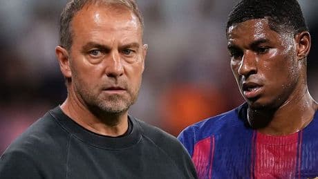 Marcus Rashford faces Barcelona registration nightmare as boss Hansi Flick hits out