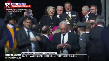 Obsèques du pape François: Ursula von der Leyen est arrivée à la basilique Saint-Pierre