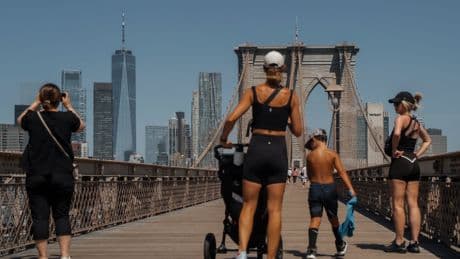 Heatwaves scorch millions across the East Coast with New York City and Boston seeing highs of over 100F