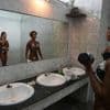 Photos show a bodybuilding competition in Myanmar