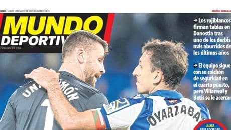 Portada de hoy de la Edición Bizkaia-Araba de Mundo Deportivo