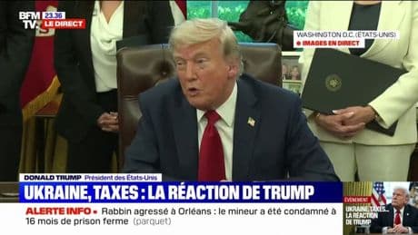 Droits de douane: "Cet argent va être utilisé pour réduire les impôts", explique Donald Trump