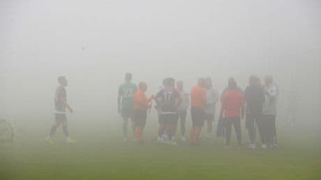 Muğlaspor-Fethiyespor maçına sis engeli