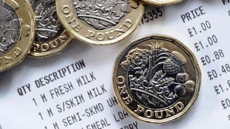 Inflation jumps to highest level for nearly 18 months as food prices rise again