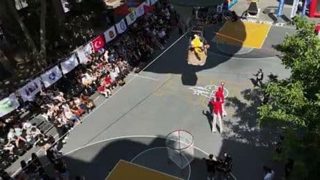 Balondan basket attılar!