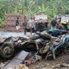 A dump truck crashes into a minibus in Indonesia, killing 11 kindergarten teachers