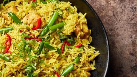 Fragrant Nigerian-inspired fried rice is easy enough for a weeknight