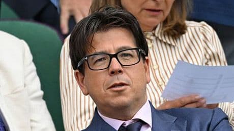 Michael McIntyre pictured with rarely seen wife Kitty as he leads stars at Wimbledon