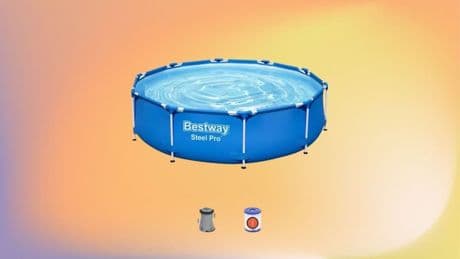 C’est la bonne affaire du jour : Cdiscount vous fait profiter de ce kit pour piscine hors sol pour moins de 100 euros !