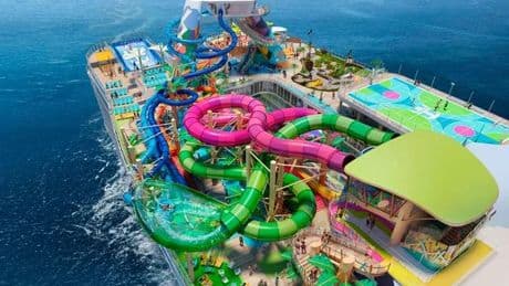 Inside new record-breaking mega cruise ship with ice rink and huge waterpark