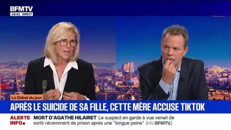 TikTok: "Il [l'algorithme] a été conçu pour faire en sorte que l'enfant ne puisse plus décrocher" déclare Stéphanie Mistre, mère d'une adolescente qui s'est suicidée, victime de harcèlement sur les réseaux