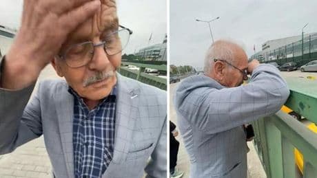 Torunu kayda aldı: Yaşlı adamın gülümseten anları... | 'Dede, babaannem nerede?'