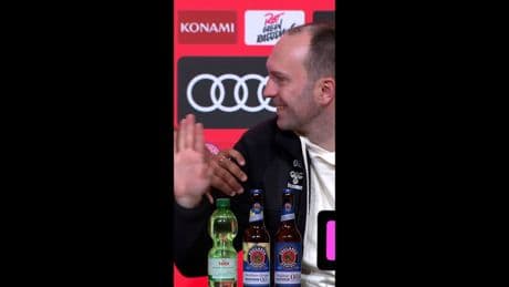 Lustiger PK-Moment - Kompany klaut Werner die Frage